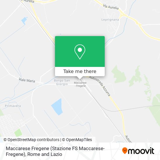 Maccarese Fregene (Stazione FS Maccarese-Fregene) map