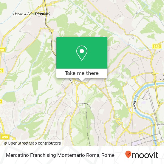 Mercatino Franchising Montemario Roma map