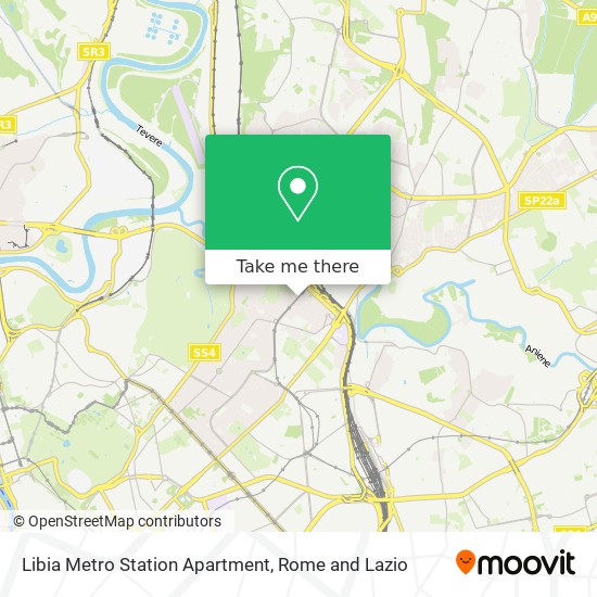 Libia Metro Station Apartment map