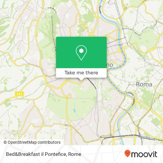 Bed&Breakfast il Pontefice map