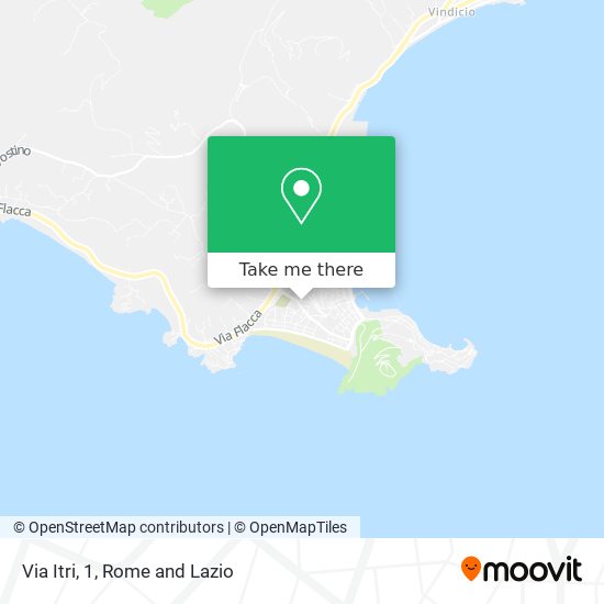 Via Itri, 1 map