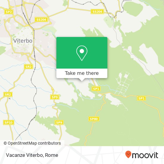 Vacanze Viterbo map