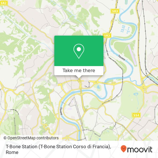 T-Bone Station (T-Bone Station Corso di Francia) map