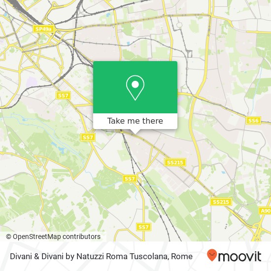 Divani & Divani by Natuzzi Roma Tuscolana map