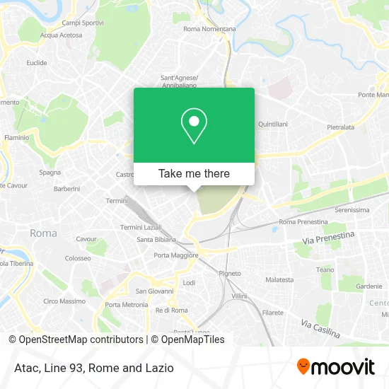 Atac, Line 93 map
