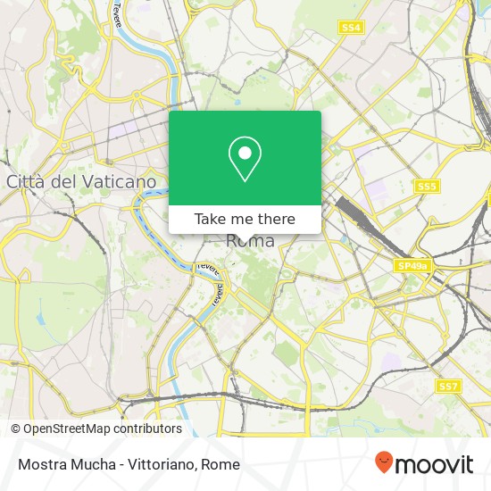 Mostra Mucha - Vittoriano map