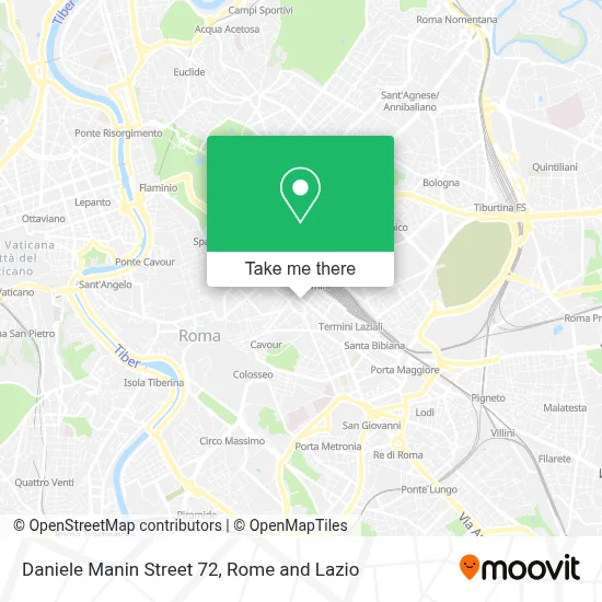 Daniele Manin Street 72 map