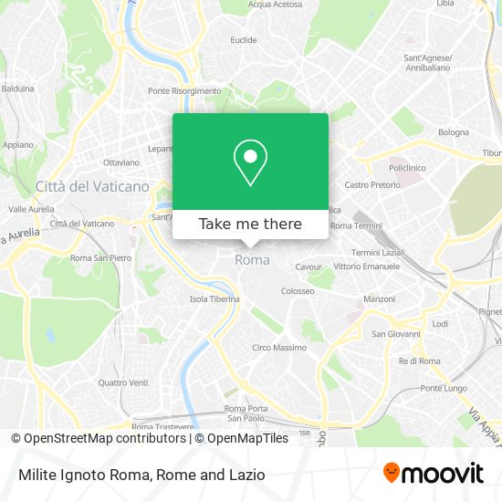 Milite Ignoto Roma map