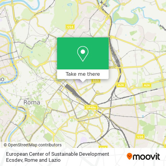European Center of Sustainable Development Ecsdev map