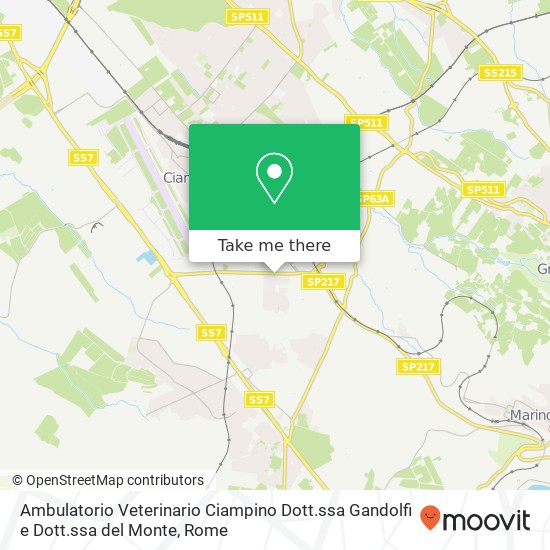 Ambulatorio Veterinario Ciampino Dott.ssa Gandolfi e Dott.ssa del Monte map