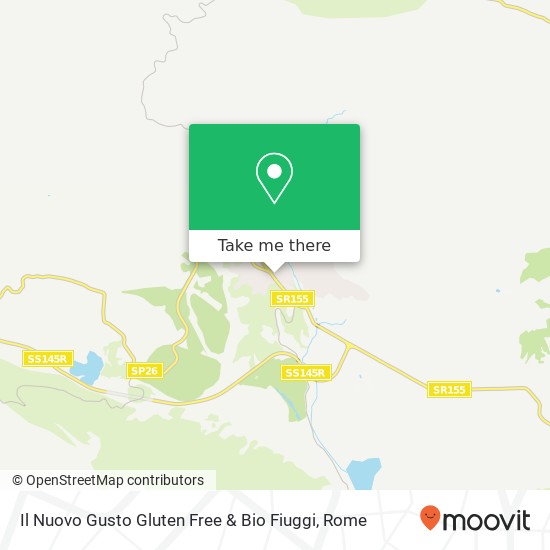 Il Nuovo Gusto Gluten Free & Bio Fiuggi map