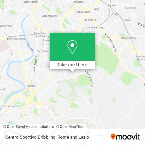 Centro Sportivo Dribbling map