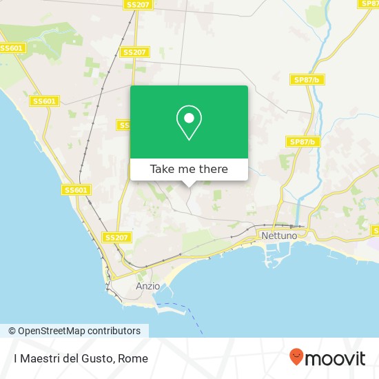 I Maestri del Gusto map