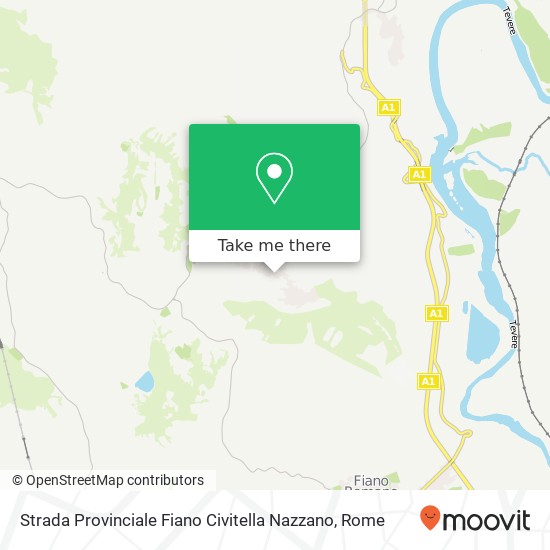 Strada Provinciale Fiano Civitella Nazzano map