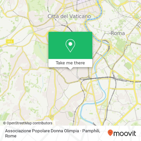 Associazione Popolare Donna Olimpia - Pamphili map