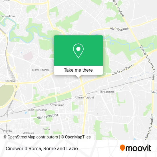 Cineworld Rome map