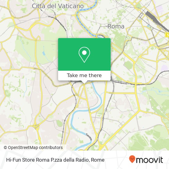 Hi-Fun Store Roma P.zza della Radio map