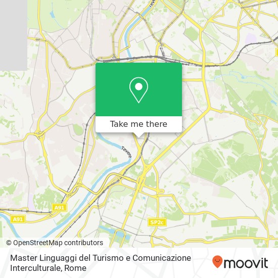 Master Linguaggi del Turismo e Comunicazione Interculturale map