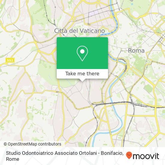Studio Odontoiatrico Associato Ortolani - Bonifacio map