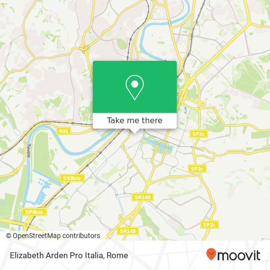 Elizabeth Arden Pro Italia map