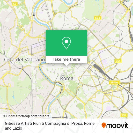 Gitiesse Artisti Riuniti Compagnia di Prosa map