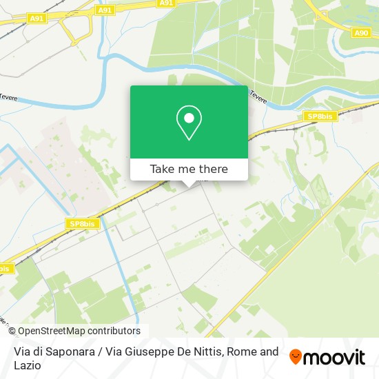Via di Saponara / Via Giuseppe De Nittis map