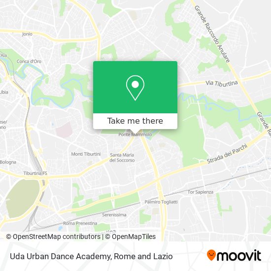 Uda Urban Dance Academy map