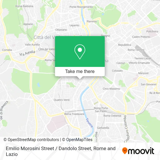 Emilio Morosini Street / Dandolo Street map