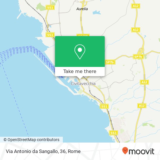 Via Antonio da Sangallo, 36 map