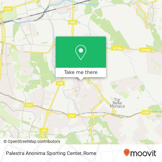 Palestra Anonima Sporting Center map