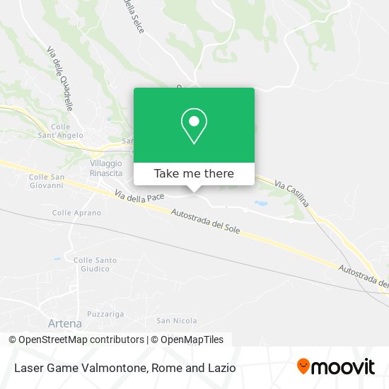 Laser Game Valmontone map