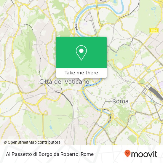 Al Passetto di Borgo da Roberto map
