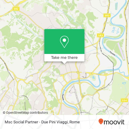 Msc Social Partner - Due Pini Viaggi map