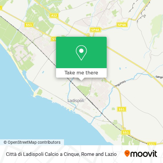 Città di Ladispoli Calcio a Cinque map