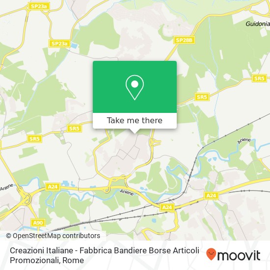 Creazioni Italiane - Fabbrica Bandiere Borse Articoli Promozionali map