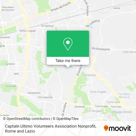 Captain Ultimo Volunteers Association Nonprofit map
