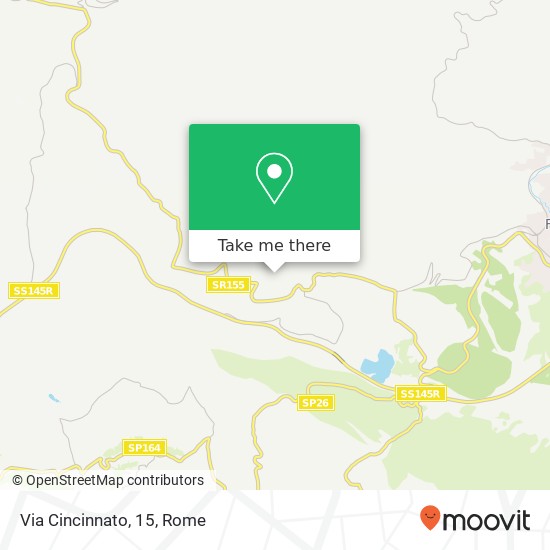 Via Cincinnato, 15 map