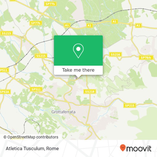 Atletica Tusculum map