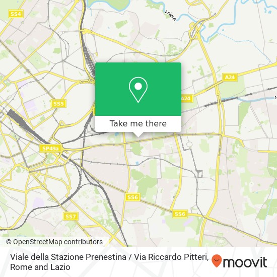 Viale della Stazione Prenestina / Via Riccardo Pitteri map