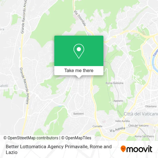 Better Lottomatica Agency Primavalle map