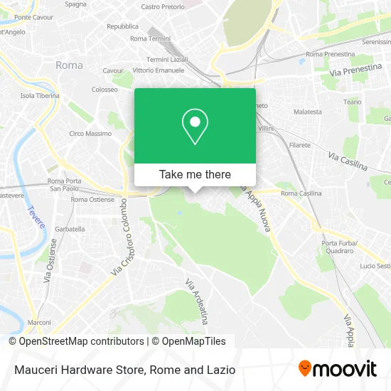 Mauceri Hardware Store map