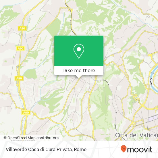 Villaverde Casa di Cura Privata map