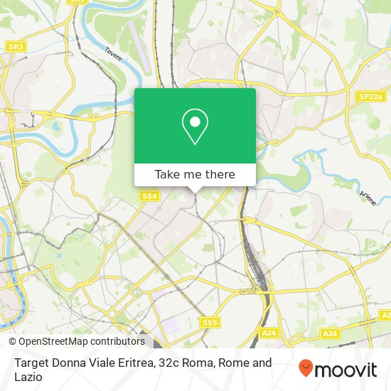Target Donna Viale Eritrea, 32c Roma map