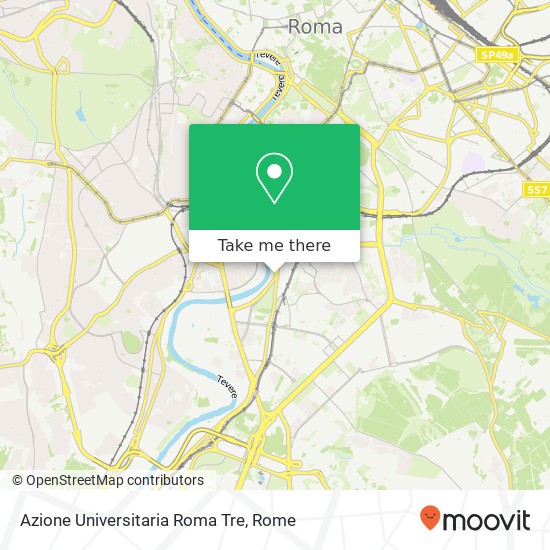 Azione Universitaria Roma Tre map