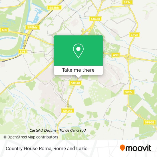 Country House Roma map