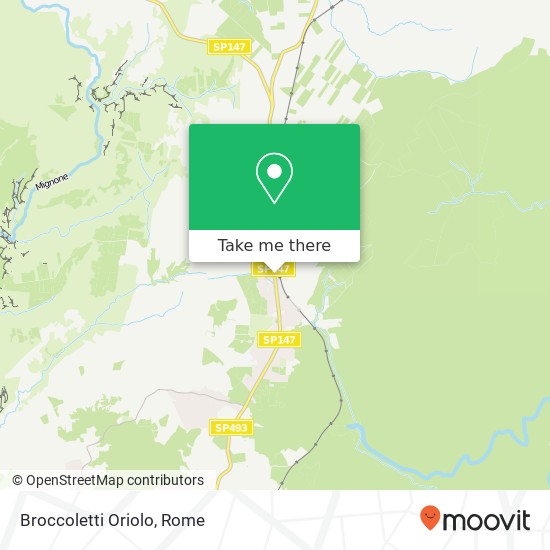 Broccoletti Oriolo map