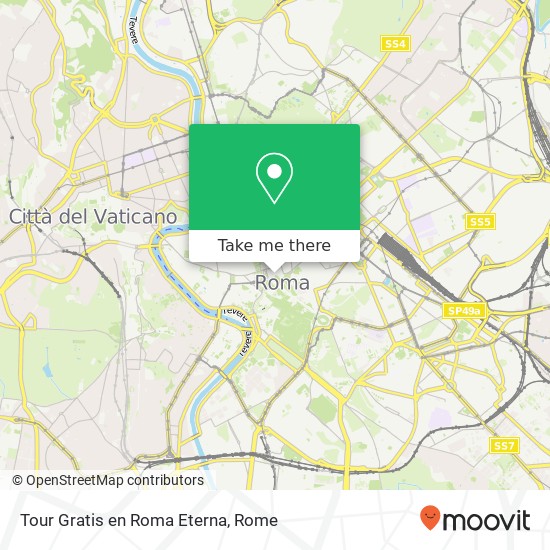 Tour Gratis en Roma Eterna map