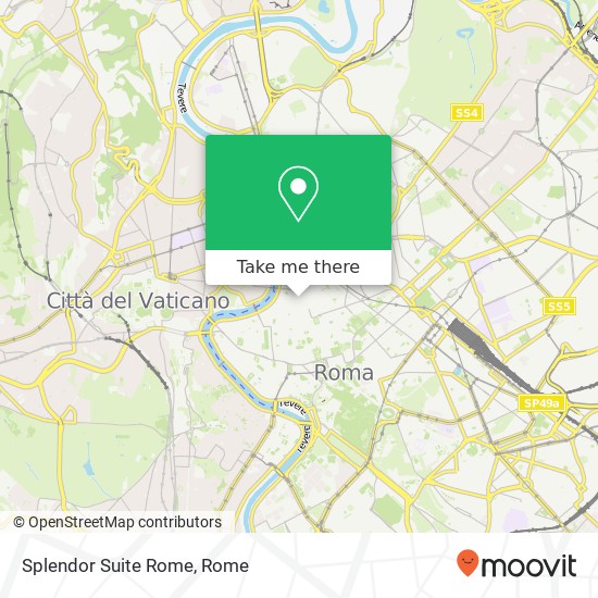 Splendor Suite Rome map