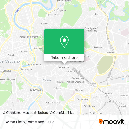 Roma Limo map