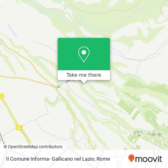 Il Comune Informa- Gallicano nel Lazio map